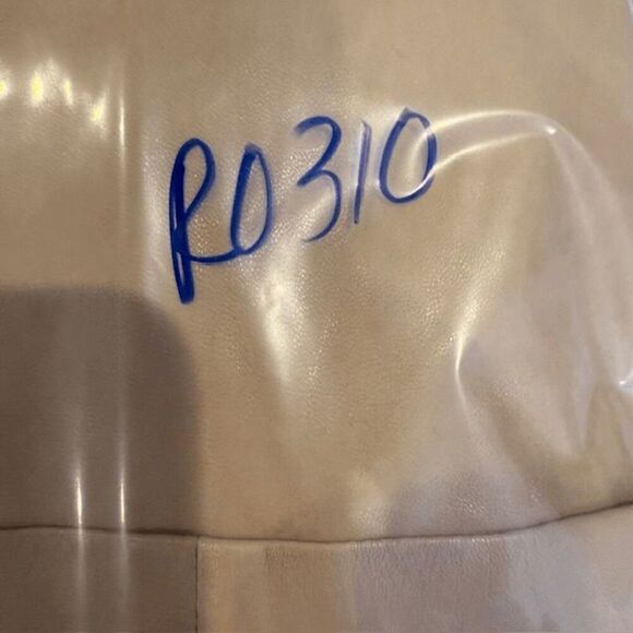 Vince Lamb Leather Shift Dress Tank Tan Front Pockets Light Size 10 READ - Picture 14 of 14